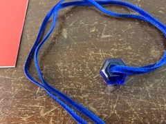 Necklace Shahrazade Blue in Baccarat Crystal