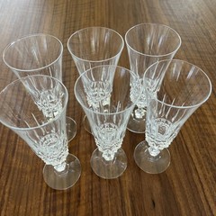 Vintage W.M. Dalton Unit No. 3 French Lead Crystal Parfait/Sour Glass Set of 6