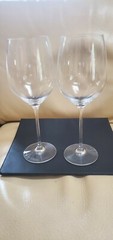 VINTAGE RONA TALL CRYSTAL RED WINE GLASS 10 3/4″Tall. Set of 2.