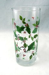 Libbey Glassware HOLIDAY HOLLY Cooler Tumbler(s) Height 6 1/4″