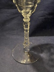 Libbey Rock Sharpe Crystal No. 3005-6 Cut Floral 7 7/8″ Water Goblet