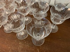 18 Cut Crystal Wine Glasses Daum (Price Per Unit)