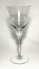 MIKASA~Beautiful Crystal 9 oz. «Butterfly» WATER GOBLET (Mariposa Frosted Clear)