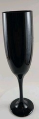 Vintage Libbey Black Amethyst Purple Glass MCM Barware Champagne Flute