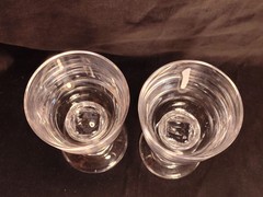 2 DANSK Carla Crystal Wine Glasses JHQ Rare Vintage 1970