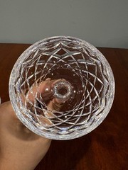 2 VTG Waterford 5 3/8″H Powerscourt Cut Crystal Champagne/Tall Sherbet Glasses