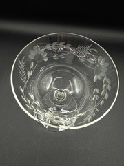 6 Glastonbury-Lotus 3720-19 Champagne/Tall Sherbet 6″ Hand Blown Glass 1930-40s