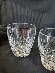 Waterford Crystal ARAGLIN Old Fashioned 9 Oz Rocks Glass Set of 2 Ireland