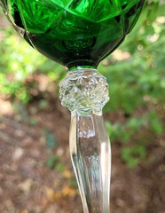 4 – Cristal D’Arques Durand Emerald Green Cristal D’Arques Wine Water Glasses