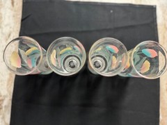 Vintage Culver Encounters Tulips Drinking Glasses Highball Lot of 4