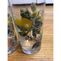 Royal Norfolk Vibrant Lemon Tumbers 16oz Drinking Glasses set of 2