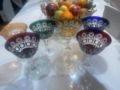 Czech Bohemian 6 Crystal Glass