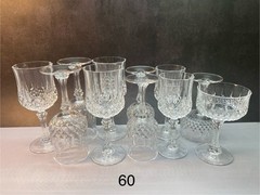 Lot of (11) pieces. Cristal D’Arques. Long champ. Durand. (See Description)