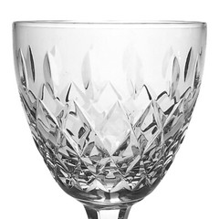 Royal Brierley Wine Glass Gainsborough Vertical Criss Cross Design England 5 3/8