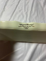 Cheese Server Plate Vineyard Blessings by Lisa White Tray Appetizer Hanging 15″