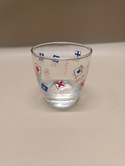 Esso Nautical Flag Double Old Fashioned Rock Glass ~ Vintage Libbey