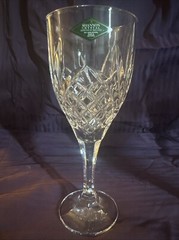3 Shannon Crystal Designs of Ireland Wine Glasses Made in Slovakia