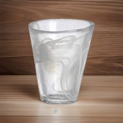 Kosta Boda Ulrica Hydman Vallien UHV Mine Glass Tumblers White Swirl X1