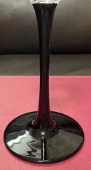Luminarc Domino Black Stem Champagne Flutes Set of 2 France 9” Vintage