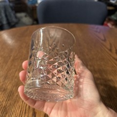 Libbey Old Fashioned Rocks Whiskey Glasses Clear Cut Crystal Diamond Set of 3
