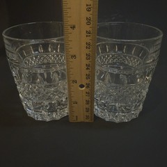 Glasgow by Bohemia Crystal-Crystalex Old Fashioned Bar Glasses Vintage Set of 2