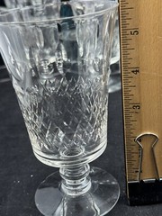 Fostoria Crystal Brighton Footed Iced Tea Glasses 5.75″ Tall Set of Eight (8)