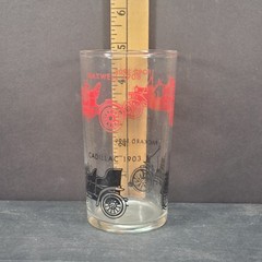Federal Glass MCM Automobile Juice Glasses Ford Maxwell Cadillac Packard Set (5)