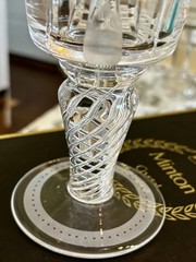 Vintage Minton 25 th Anniversary Of QEII Coronation Lead Glass
