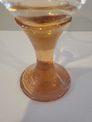 Fire And Light Recycled Art Glass Copper Wine Glass Goblet Handmade Signed