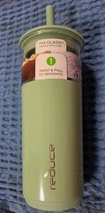 Reduce 20oz Aspen Glass 2in1 Tumbler, Matcha