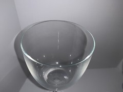 LOT OF 2 Crystal GOLF BALL 8 3/4″ Tall Stem Wine Glasses