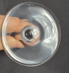 Bohemian Amethyst Gold Frieze Wine Glass C. 1920