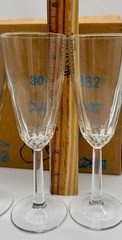 Luminarc Diamant 4 1/4 oz Flutes Case of 11 Original Packaging Durand Mfg Glass