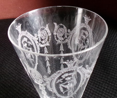 2 Tiffin Franciscan Classic Shawl Dancer Ice Tea Glass Stem 6″ Nude Dancing OF