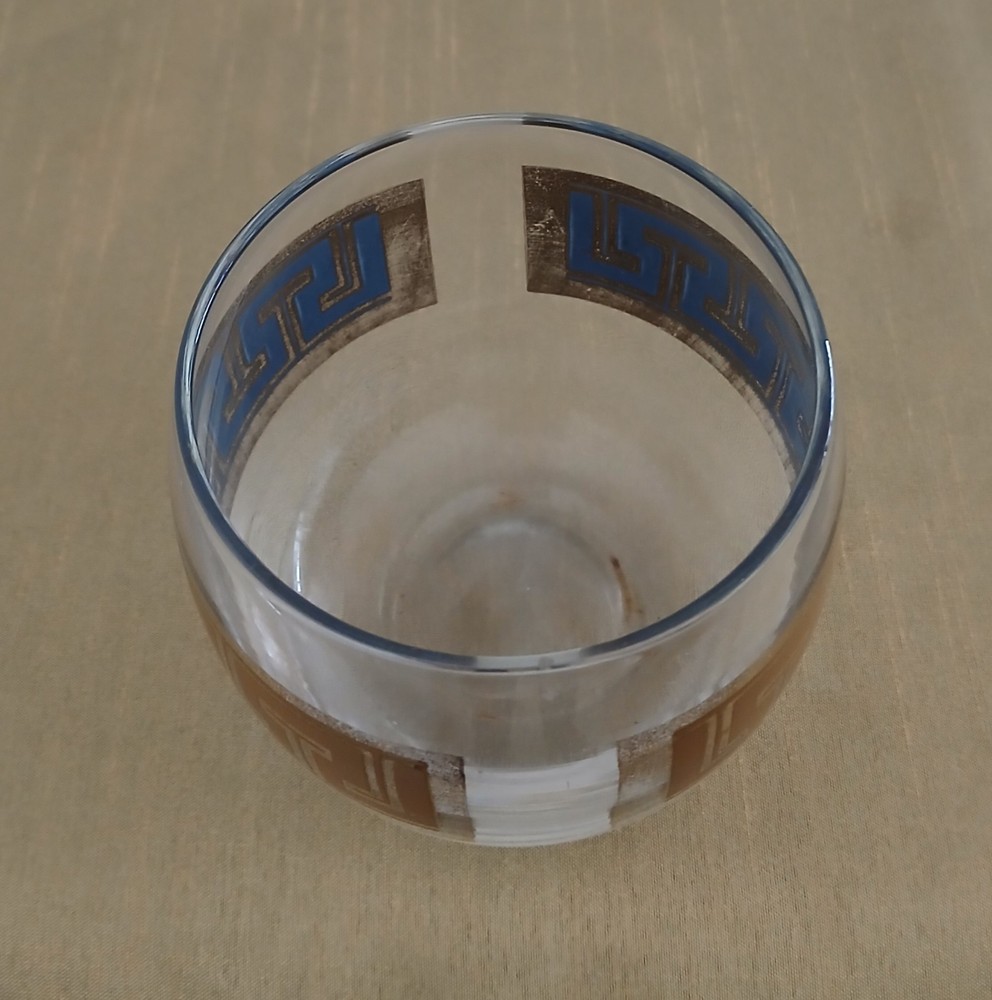 MCM CULVER «VALENCIA» 22K GOLD ROLY POLY LOWBALL GLASSES – SET OF 4