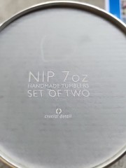 PAIR Handmade NIP Tipsy tumblers Cocktail glasses 7 oz / NEW