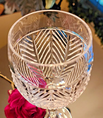 FLAWLESS! BEST PRICE! RALPH LAUREN HERRINGBONE CRYSTAL 8 3/4″ WATER GOBLETS