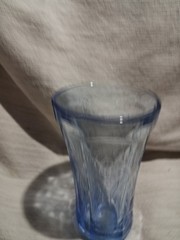 Vintage Indian Glass Recollection Blue Glass Water Glass s2