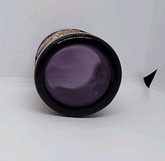 Purple Gold Decorative Tumbler Pressed Glass EAPG