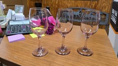 RETIRED Wine/Water Goblet Premiere PLUM LIBBEY GLASS COMPANY
