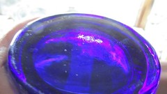 6 PCS A HOCKING COBALT BLUE 10-SIDED WEIGHTED BASE 3″D X 3 3/4H GLASSES TUMBLERS
