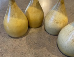 THE POTTERY STEAKHOUSE :: Vintage Set/4 PEDESTAL DRINKING 5 1/4” GOBLETS HAWAII
