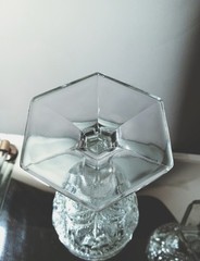 Antique EAPG Indiana Glass Gaelic Water Goblet Clear Chloris Pattern Circa 1908