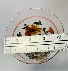 Set of 4 Mary Beth Baxter Hand Painted Sunflower Wine Glasses Certified Int’l