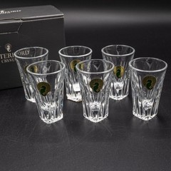 Waterford Crystal Clarion Shot Glasses 2 7/8″ Set of 6 Artist John Connolly BOX