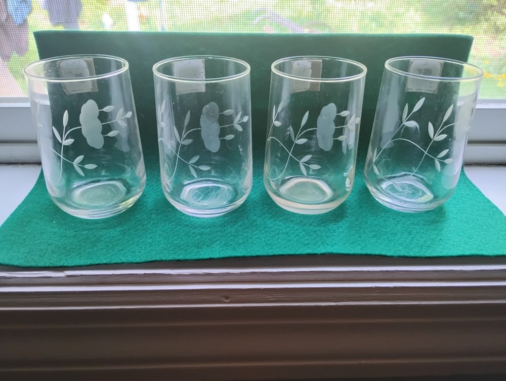 Vintage Princess House Heritage Set of 4 Juice Glasses