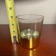 Vtg MCM Atomic Mercury Hollywood Lowball Rocks Glasses Set of 6 Gold Fade