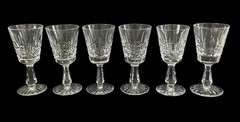 Waterford Crystal – Kylemore – 6 Claret Wine Glasses. 6”.