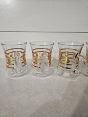 Vintage «Red Kitchen» Glassware Set In Original Box Retro 12 Piece