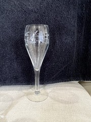 Princess House Heritage Pattern Crystal Champagne Tulip Glasses Set Of 4